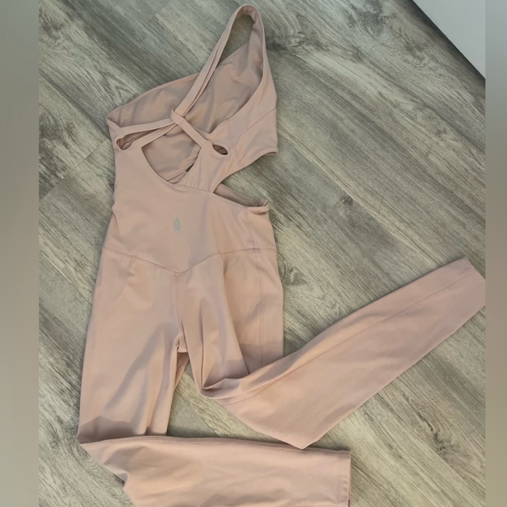 Free People Movement-Transcend Limits Onesie-Color: Pink Salt - Picture 9 of 9